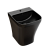 картинка CN6067MB Раковина моноблок подвесная DION (цвет Чёрный Матовый) с отверстием под смеситель, со сливо от магазина Сантехстрой