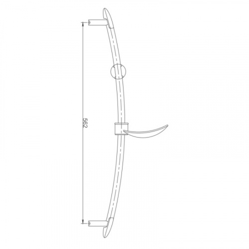 картинка Душевая штанга Haiba хром (HB8002) от магазина Сантехстрой