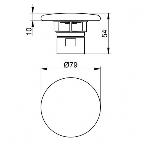 картинка Крышка для донного клапана Keuco 59990310000 белый/хром от магазина Сантехстрой