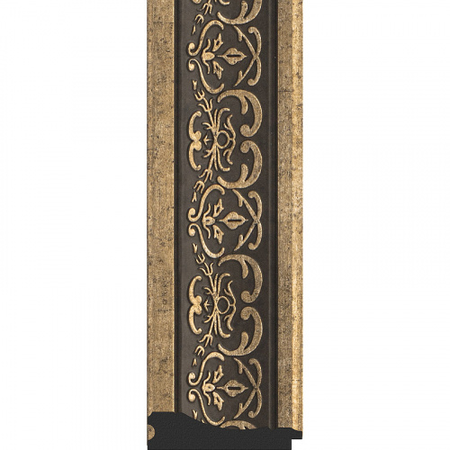 картинка Зеркало Evoform Exclusive-G 76х59 BY 4035 с гравировкой в багетной раме - Вензель серебряный 101 мм от магазина Сантехстрой