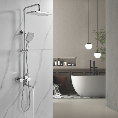 картинка Душевая система Shevanik S6136, хром от магазина Сантехстрой