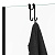картинка DECOR WALTHER DH 1 Крючок двойной, для установки на стекло душевой кабины, цвет Nero opaco от магазина Сантехстрой