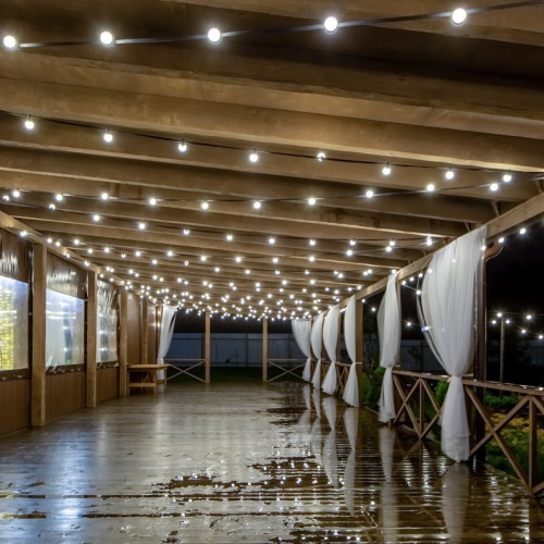 картинка Набор Белт-Лайт 10 м,  белый каучук,  30 ламп,  цвет Теплый белый,  IP65, соединяется от магазина Сантехстрой