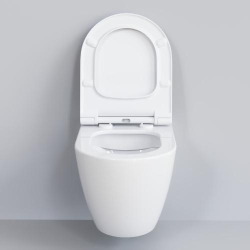 картинка Унитаз Queen 113T20001R (570*360*400) БЕЛЫЙ подвесной БЕЗОБОДКОВЫЙ, 1 место от магазина Сантехстрой