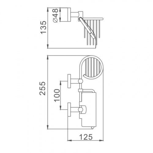 картинка Держатель для туалетной бумаги Haiba хром (HB1703-1) от магазина Сантехстрой