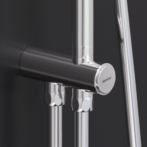 картинка 947000000 Apollo душ.система: верх.душ 235 мм, ручн.душ 3 ф-ции 125*215 мм, штанга 1050-1450 мм, хро от магазина Сантехстрой