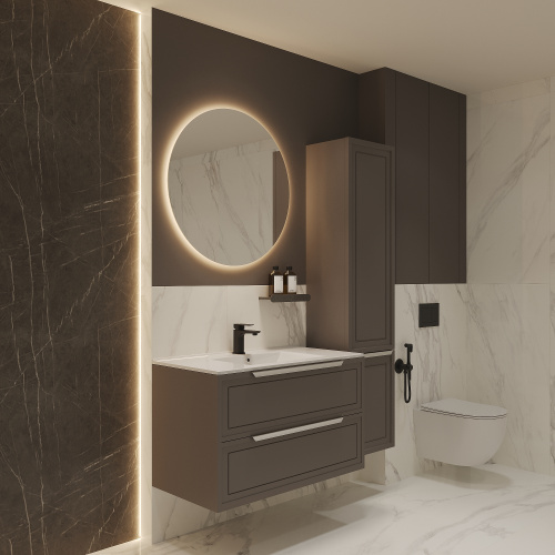 картинка Тумба под раковину/столешницу Севилья 100, Платиновый от магазина Сантехстрой