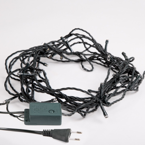 картинка Гирлянда Твинкл Лайт 4 м,  темно-зеленый ПВХ,  25 LED,  цвет ТЕПЛЫЙ БЕЛЫЙ от магазина Сантехстрой