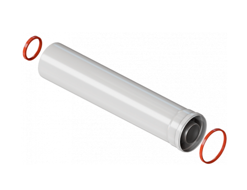 картинка Элемент удлинительный коаксиальный Royal Thermo диам. 60/100L, 500 мм от магазина Сантехстрой