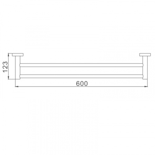 картинка Полотенцедержатель Haiba хром (HB1909) от магазина Сантехстрой