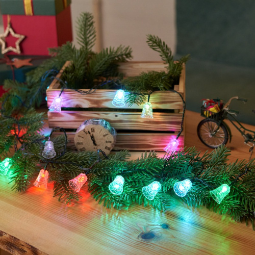 картинка Гирлянда светодиодная Колокольчики 20 LED RGB 2,8 метра от магазина Сантехстрой