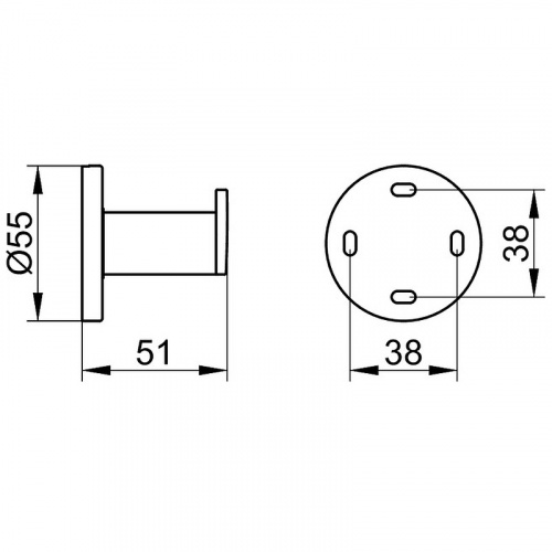 картинка Крючок Keuco Plan 14914 370000 Черный матовый от магазина Сантехстрой