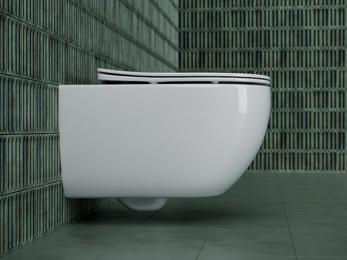 картинка Унитаз Ceramica Nova Long CN3015 подвесной с сиденьем Микролифт от магазина Сантехстрой