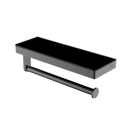 картинка Полка и держатель для полотенца Black&White 9603gm от магазина Сантехстрой