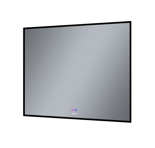 картинка Зеркало PRAGMA-норма BLACK (900*800*45) LED с сенсорным выключателем и подогревом от магазина Сантехстрой
