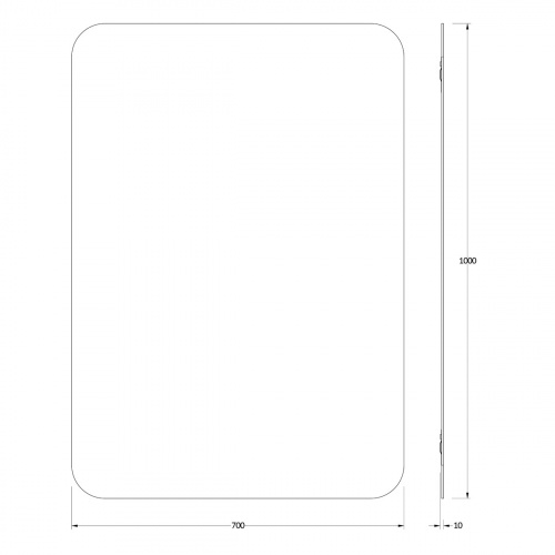 картинка Зеркало настенное Primary EVOFORM 70х100 см, BY 0130 от магазина Сантехстрой