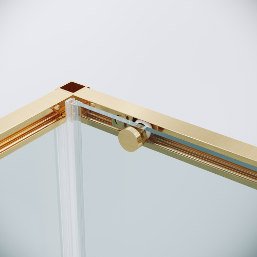 картинка Душевое ограждение Grossman Galaxy 100.K33.01.110.32.00-200.K33.01.80.32.00 (110х80х195) раздвижная,золото сатин,стекло прозрачное,2 места от магазина Сантехстрой