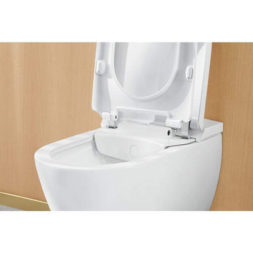 картинка Унитаз-биде Villeroy&Boch ViClean-L V0E100R1 подвесной с сиденьем Микролифт от магазина Сантехстрой