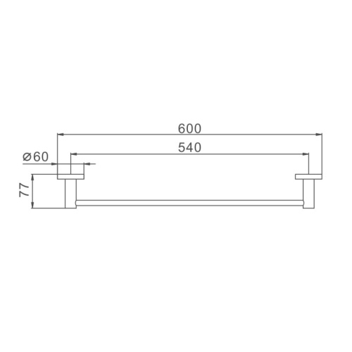 картинка Полотенцедержатель D-Lin D251280, сталь от магазина Сантехстрой