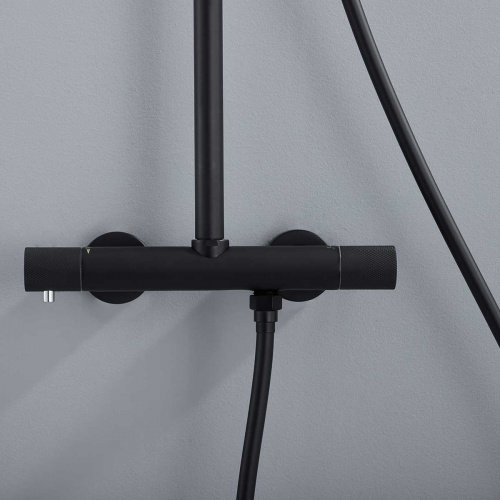 картинка Душевая стойка Desire VSFS-1D0TMB термостатическая, черный от магазина Сантехстрой