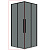 картинка Душевая перегородка 1/2 Grossman Galaxy 1/2.K33.01.70.21.10 (70х195) черный матовый,стекло тонированное, 1 место от магазина Сантехстрой