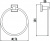 картинка Держатель для полотенец кольцевой Savol 95 (S-009560) от магазина Сантехстрой