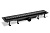 картинка SZA6750 Душевой лоток с решеткой 75см из нержавеющей стали DESIGN6, черный PLASTBRNO от магазина Сантехстрой