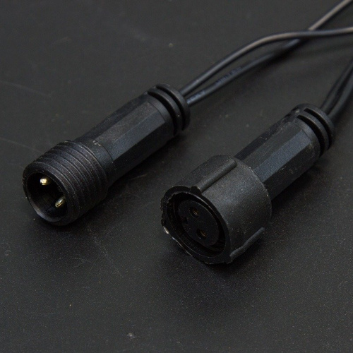 картинка Гирлянда Нить 10м,  постоянное свечение,  черный ПВХ,  230В,  цвет Синий от магазина Сантехстрой