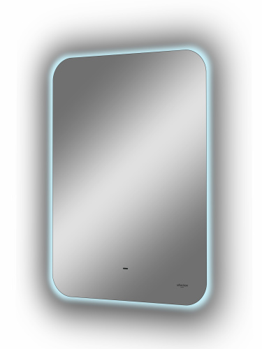 картинка Зеркало Reflection Horizon с бесконтактным сенсором, диммером, холодная подсветка 500х700 от магазина Сантехстрой