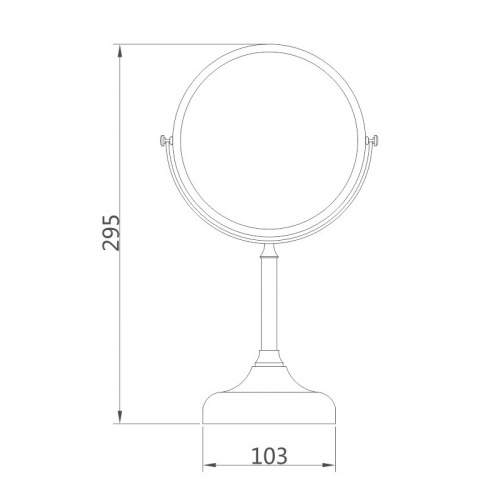картинка Зеркало косметическое Haiba HB6206, увеличение: x от магазина Сантехстрой