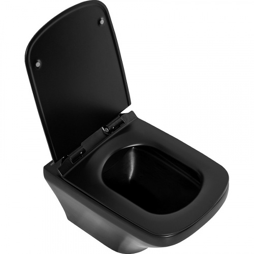 картинка Унитаз BelBagno Sela BB3201CHR-MB подвесной Черный без сиденья от магазина Сантехстрой