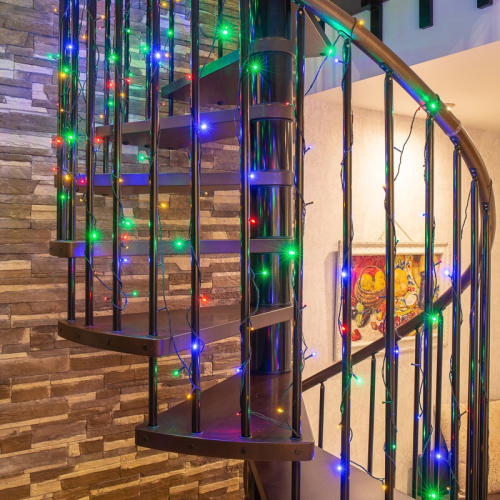 картинка Гирлянда Твинкл Лайт 6 м,  темно-зеленый ПВХ,  40 LED,  цвет мультиколор от магазина Сантехстрой