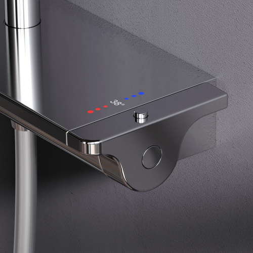 картинка F0770A400 Spirit V2.0 душ.система, набор: смеситель д/душа с термостатом, верхн. душ d 250 мм, ручн. от магазина Сантехстрой