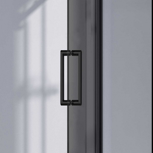 картинка Душевая дверь Como-N VDS-4CN120CGB, 1200, черный, стекло тонированное от магазина Сантехстрой
