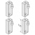 картинка BETTE Комплект удлинителей 125 мм к металлической раме для поддонов высотой h15см от магазина Сантехстрой