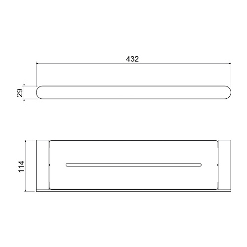 картинка Полка Timo Saona черный (13073/03) от магазина Сантехстрой