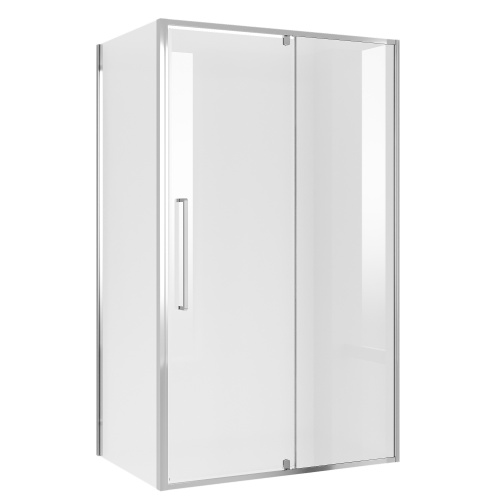 картинка Душевое ограждение Niagara Nova NG-66-11A-A100-34 (110х100х195) прямоугольник,хром,дверь распашная,стекло прозрачное,2 места от магазина Сантехстрой