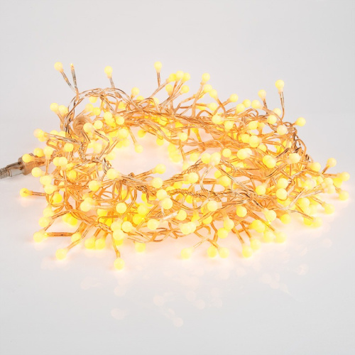 картинка Гирлянда Мишура LED 3 м прозрачный ПВХ,  288 диодов,  цвет ТЕПЛЫЙ БЕЛЫЙ от магазина Сантехстрой