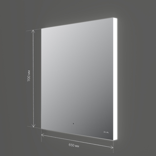 картинка M85MOX10651S X-Joy Зеркало с интерьерной Led подсветкой, ИК-сенсорром, 65 см от магазина Сантехстрой