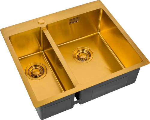 картинка Мойка кухонная Zorg Light ZL R 590-2-510-R BRONZE R, бронза от магазина Сантехстрой