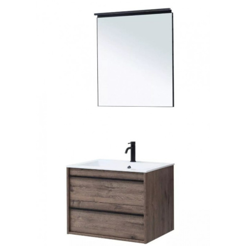 картинка Комплект мебели Aquanet Lino 70 273240 дуб веллингтон (зеркало белый матовый) от магазина Сантехстрой