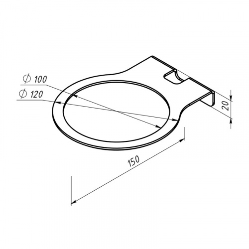 картинка Кронштейн для колонок,  настенный,  белый REXANT от магазина Сантехстрой