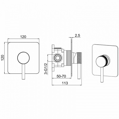 фото смеситель для душа allen brau 5.31012-00 хром