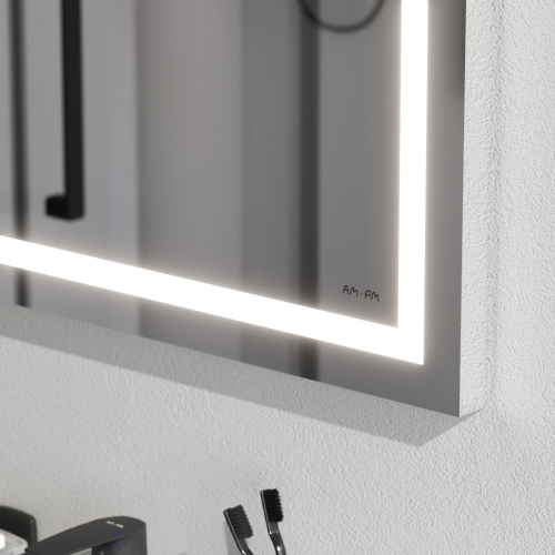 картинка M91AMOX0551WG Универсальное зеркало настенное с контурной LED-подсветкой, 55 см от магазина Сантехстрой