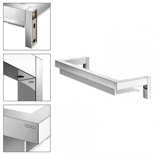 картинка Металлическая полка Keuco Edition 90 Square 19158010000 Хром от магазина Сантехстрой