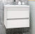 картинка Тумба под раковину FAMILY подвесная с двумя выкатными ящиками, Bianco Lucido, 580x480x550, Family-580-2C-SO-BL от магазина Сантехстрой