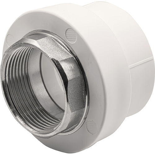 картинка Муфта THERMOLIGHT комбинированная PP-R ВР 50х1 1/2quot; под ключ белый (5/30) от магазина Сантехстрой