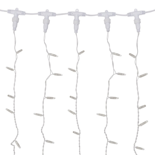 картинка Гирлянда Светодиодный Дождь 2х9м,  постоянное свечение,  прозрачный провод,  230 В,  диоды БЕЛЫЕ от магазина Сантехстрой