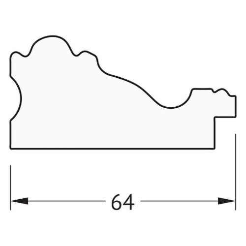 картинка Зеркало Evoform Definite 135х75 BY 3301 в багетной раме - Версаль кракелюр 64 мм от магазина Сантехстрой