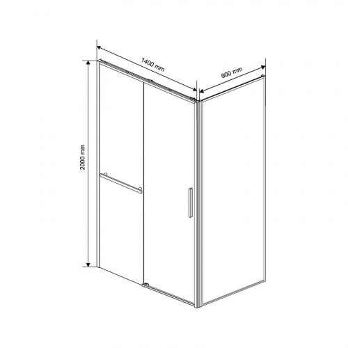 картинка Душевой уголок Vincea vsr-1ss9014clgm от магазина Сантехстрой